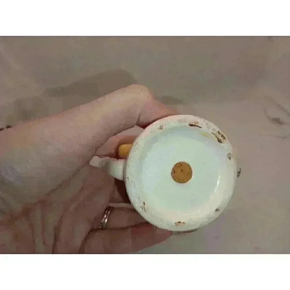 Vtg Duck Salt Shaker Tea Kettle Shape Cute Kitchen Farmhouse Decor Floral Accent - Picture 6 of 7
